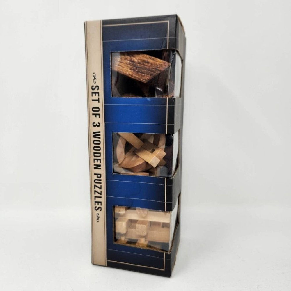 Set of 3 Wooden Puzzles